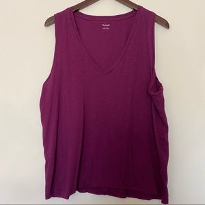 Madewell Womens Size XL Tank Top Purple Sleeveless